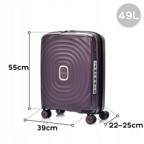 Walizka kabinowa polipropylen lekka wytrzymała SwissBags 49 l Echo 55 cm na Arena.pl