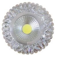SAK-03 AL/TR 5W LED cob 230V opr. strop. stała okrągła szkło akrylowe bezb