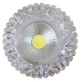 SAK-03 AL/TR 5W LED cob 230V opr. strop. stała okrągła szkło akrylowe bezb
