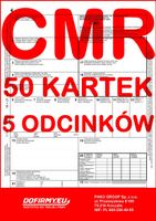 cmr list przewozowy 50 kartek - 5 odcinków - 10 kompletów