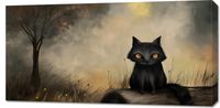 Obraz 100x50cm Czarny Kot