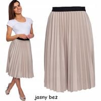111__SPÓDNICA PLISOWANA MIDI NA GUMCE KOLORY
