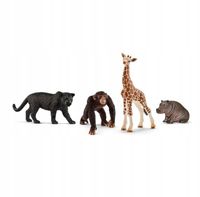 SCHLEICH WILD LIFE ZESTAW DZIKIE ZWIERZĘTA 4 FIGURKI 72162