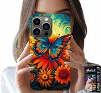 ETUI DO IPHONE 14 PRO - MOTYLE MOTYLKI KWIATKI RÓŻE OBUDOWA