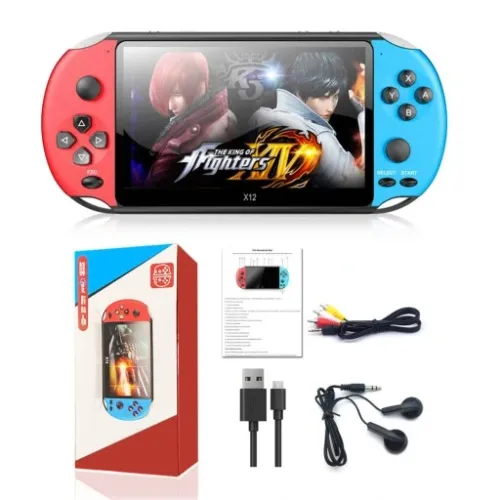 Konsola Przenośna do gier BEZPRZEWODOWA Polskie MENU 5000 GIER Retro x12 na Arena.pl