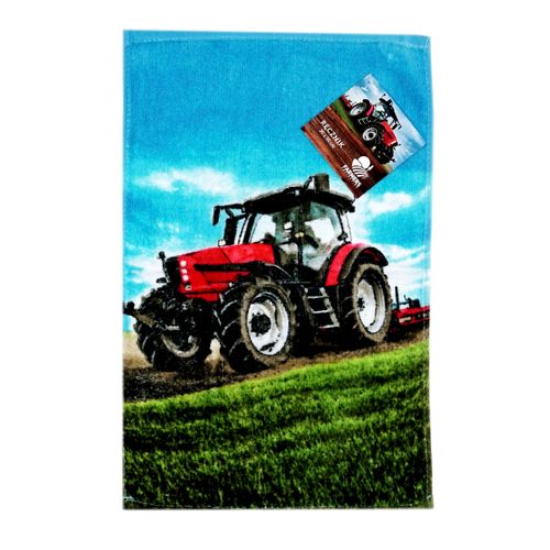 Ręcznik 30x50 cm Traktor Czerwony na Arena.pl