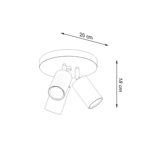 Plafon RING 3P biały zdjęcie 4