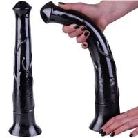 Wielki Penis Koński, Czarne Dildo Konia Xxl 40 Cm