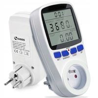 CZNIK WATOMIERZ POBORU PRĄDU ENERGII MIERNIK ELEKTRONICZNY - POLSKA WTYCZKA