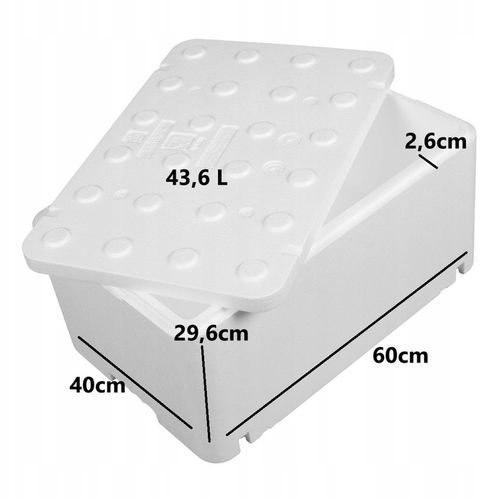 FB250 styrobox termobox fishbox 60x40x30cm do transportu żywności atest na Arena.pl