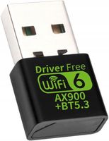 Karta sieciowa AX900 Bluetooth 5.3 + WiFi USB 2,4 GHz / 5 GHz