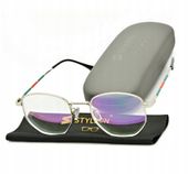 Okulary zerówki ANTYREFLEKS Oprawki do Komputera METALOWE Damskie Męskie