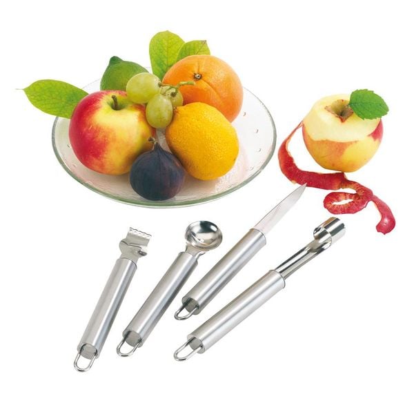 Sztućce do owoców FRUIT, srebrny zdjęcie 1