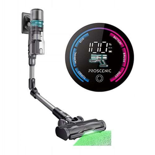 Odkurzacz bezprzewodowy PROSCENIC P16 45000Pa 550W światło LED zginana rura na Arena.pl