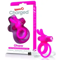 the screaming o charged ohare pink - podwojny pierścień z wibracjami