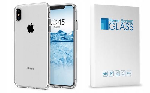 ETUI SPIGEN LIQUID CRYSTAL IPHONE XS MAX + SZKŁO na Arena.pl
