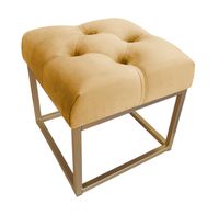 Pufa CHESTERFIELD LOFT ławka postawa złota MG15