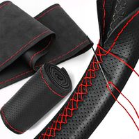 Pokrowiec na kierownicę do samodzielnego montażu Nakładka skóra do obszycia