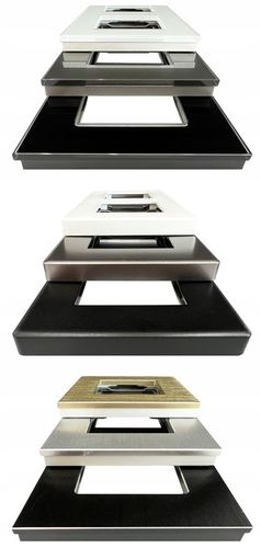 Gniazdo Podwójne Czarne Zestaw Ramka Podwójna i 2 x Gniazdko MIUUN Leo na Arena.pl