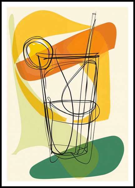 Plakat 70x100cm Koktajl Artystyczny zdjęcie 3