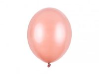 Balony metallic różowe złoto rose gold strong, 30 cm 100 szt.