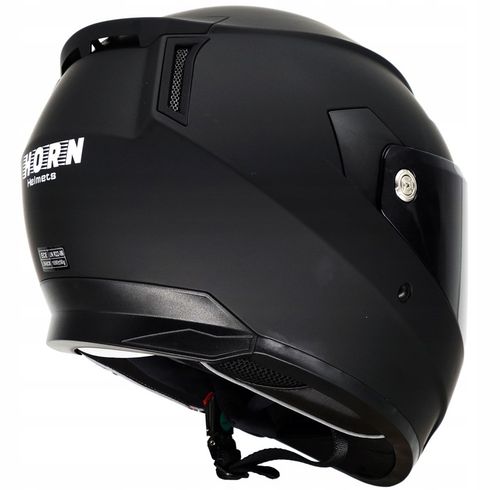 KASK MOTOCYKLOWY HORN CZARNA SZYBA I BEZBARWNA PRZYGOTOWANY POD INTERKOM XS na Arena.pl