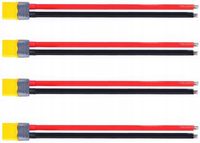 4 szt Złącza XT60 Wtyk 150mm 12AWG Racing Drone