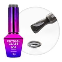 Kolorowy top no wipe Crystal Glass MollyNails Black 10g