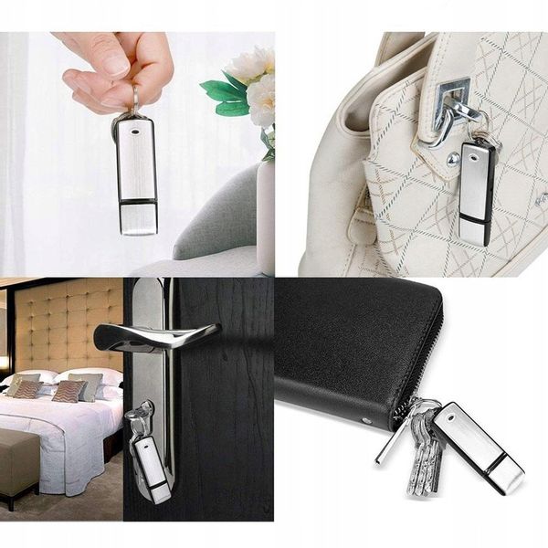 Mini Dyktafon szpiegowski podsłuch PENDRIVE ukryty rejestrator głosu USB zdjęcie 10
