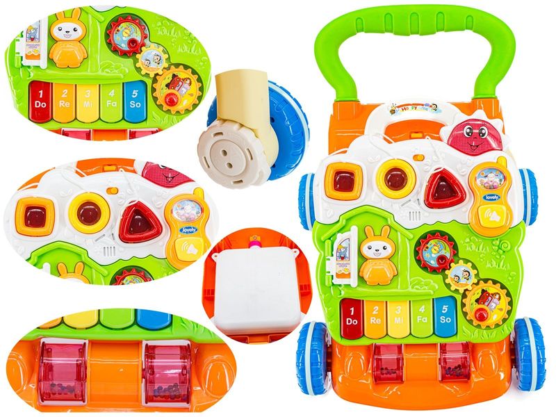 Wielofunkcyjny Interaktywny Jeździk Pchacz Grający zdjęcie 1