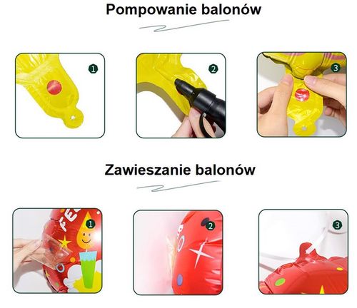 6 dużych balonów foliowych dinozaurów na urodziny na Arena.pl