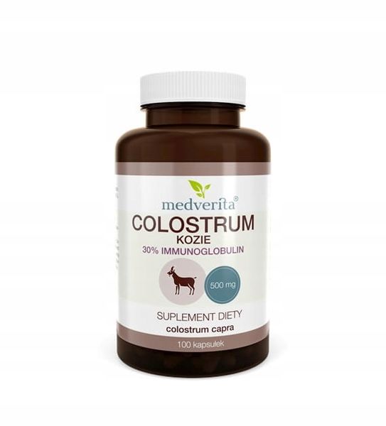 Colostrum Kozie 500 mg kolostrum - 100 kapsułek zdjęcie 1