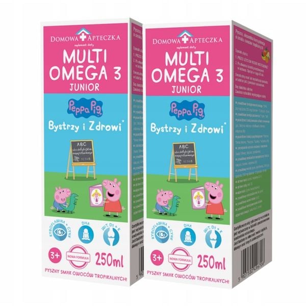 TRAN Multi OMEGA 3 Junior EPA i DHA Witaminy Dla dzieci ODPORNOŚĆ ZESTAW zdjęcie 1