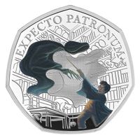 Harry Potter: The Patronus kolorowany 50p Srebro 2025 Proof
