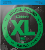 Struny do gitary basowej basu 4 struny 40-95 Daddario EXL220