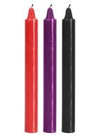 japanese drip candles multicolor