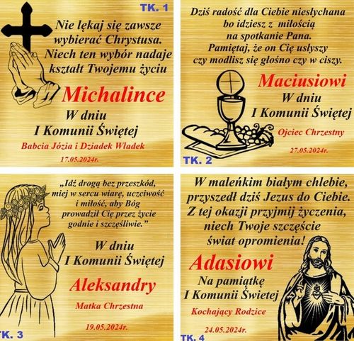 Łańcuszek Złoty Medalik Naszyjnik 925 Na Komunię Chrzest UPOMINEK GRATIS na Arena.pl