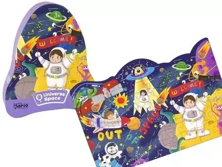 Kolorowe puzzle dla dzieci - kosmiczna układanka UFO planety - 48 Elementów na Arena.pl
