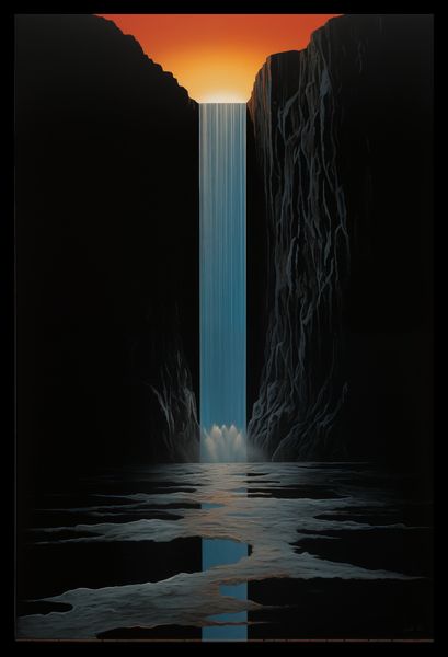 Plakat 30x45cm Wodospad Światła zdjęcie 2