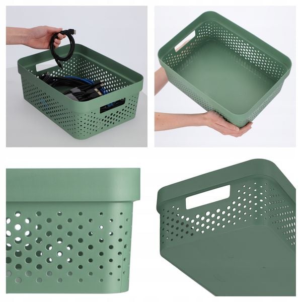 Curver 245854 pojemnik ażurowy INFINITY zielony 4, zdjęcie 4