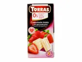Czekolada  Biała z Truskawkami - 75g Torras