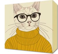 Obraz 30x30cm Intelektualista