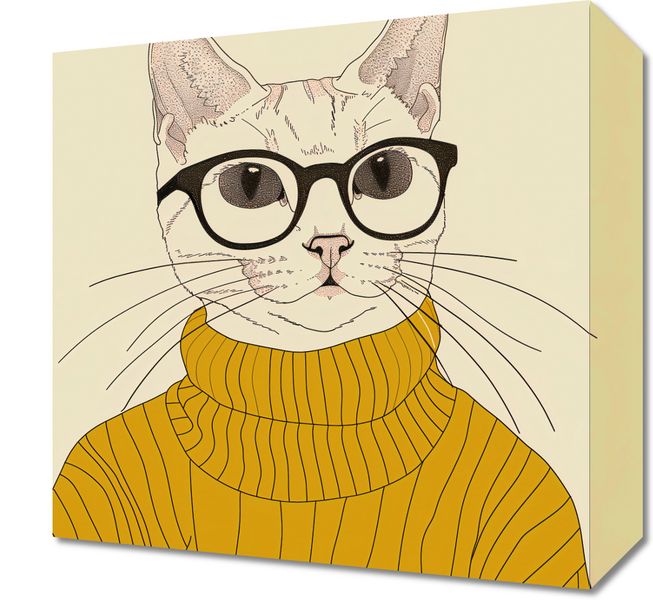 Obraz 30x30cm Intelektualista zdjęcie 1