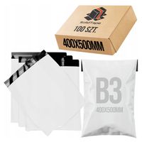 Foliopaki foliopak kurierskie B3 400x500mm 100 sztuk koperty foliowe