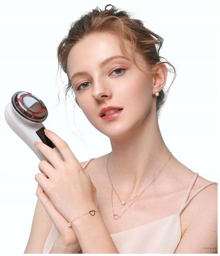 MEZOTERAPIA BEZIGŁOWA MASAŻER EMS TWARZY LIFTING 8W1 FRENNE ZESTAW + GRATIS na Arena.pl