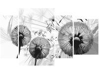 135CM 80 OBRAZ 4 ELEM DMUCHAWCE SZAROŚCIACH ŚCIENNY