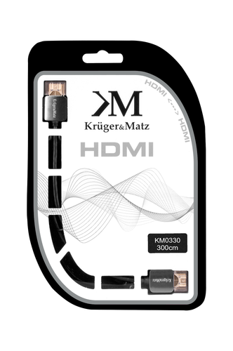 Kabel HDMI Kruger&Matz 300 cm, 4K, 3D na Arena.pl