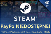 STEAM 40 zł - doładowanie na konto, wallet, portfel. Global
