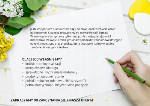 ŻAGIEL PRZECIWSŁONECZNY WODOSZCZELNY PREMIUM 3X2,5 na Arena.pl
