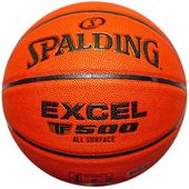 SPALDING TF500 7 Excel piłka do koszykówki na halę i orlik skóra kompozyt